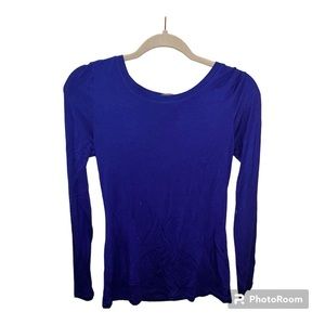 small blue, long sleeve, brand kate and Mallory